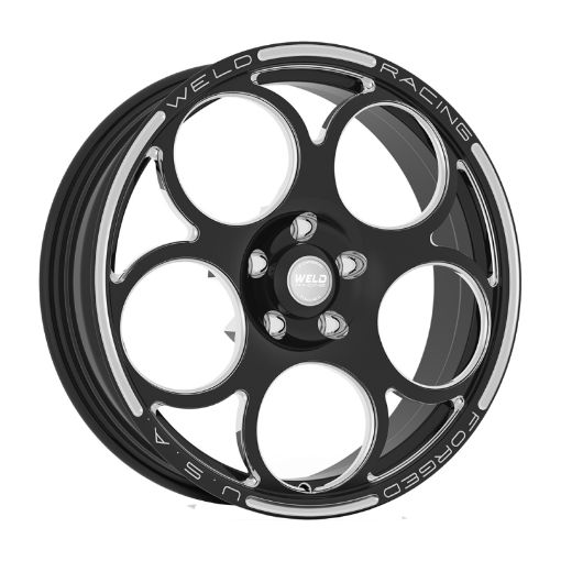 Picture of Weld Magnum 2.0 18x6 5x4.5 BP 3.2in. BS Black Wheel - Non - Beadlock