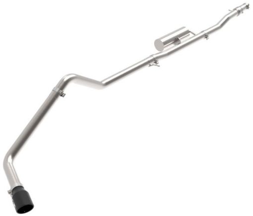 Picture of aFe POWER MACH Force - Xp 2.5in Axle - Back Exhaust System 16 - 20 Chevrolet Camaro SS V8 6.2L - Black