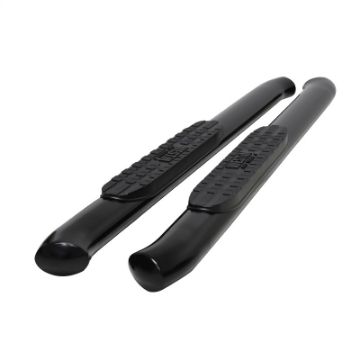 Picture of Westin 19 - 20 Chevrolet Silverado GMC Sierra 1500 Reg Cab PRO TRAXX 4 Oval Nerf Step Bars - Black