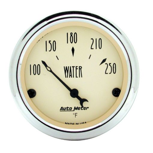 Picture of Autometer 2 - 116 inch Electric Water Temperature 250 Deg F Antique Beige Gauge