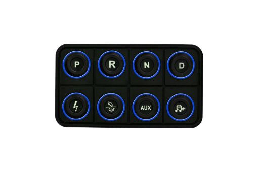 Picture of AEM EV 8 Button Keypad CAN Based Programmable Backlighting