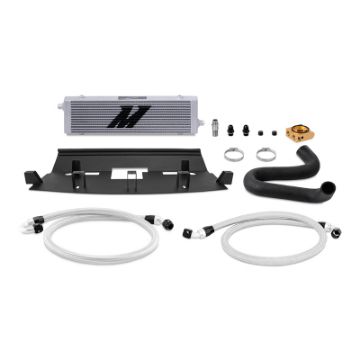 Picture of Mishimoto 2018 Ford Mustang GT Thermostatic Oil Cooler Kit - Silver