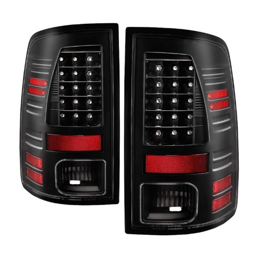 Picture of Spyder 13 - 18 Dodge Ram 25003500 LED Tail Lights LED Model Only - All Black (ALT - YD - DRAM13 - LED - BKV2)