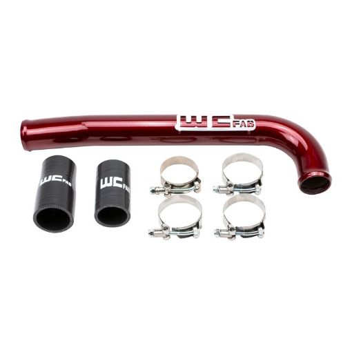 Picture of Wehrli 03 - 09 Dodge 5.9L6.7L Cummins (Non - Twin CP3) Upper Coolant Pipe - WCFab Red