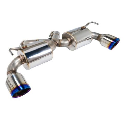 Picture of Remark Nissan 370Z V2 Y - Back Axle Back Exhaust wBurnt Stainless Steel Double Wall Tip Center Pipe