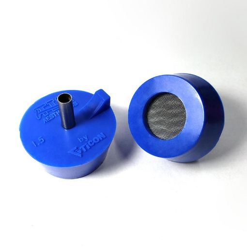 Picture of Ticon Industries Tig Aesthetics 1.5in Pipe 1.5in Header Silicone Purge Plug - Blue