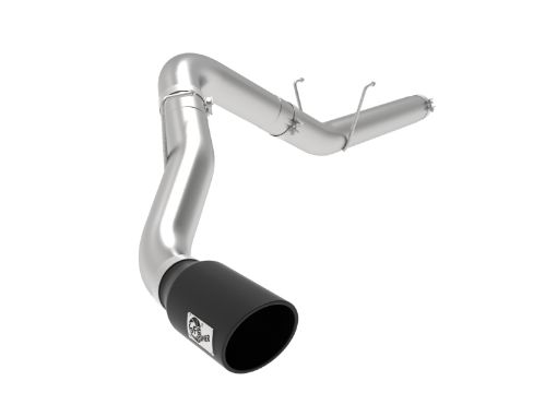 Picture of aFe ATLAS 5in Alum Steel DPF - Back Exhaust System wBlack Tip 19 - 20 Ram Diesel Trucks L6 - 6.7L (td)