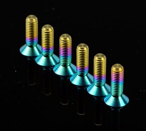 Picture of NRG Titanium Steering Wheel Screw Upgrade Kit (Conical) - Multi Color