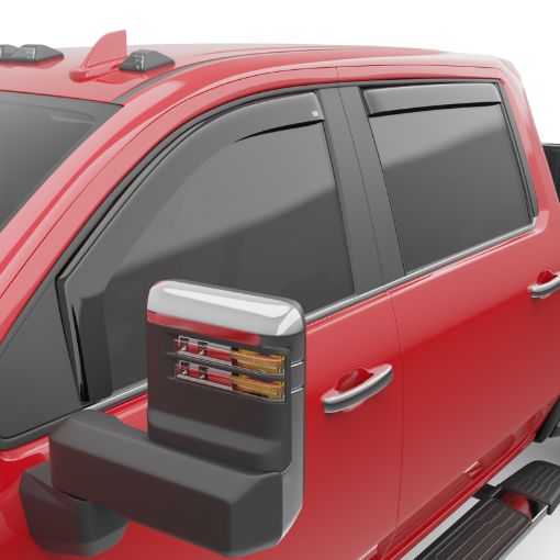 Picture of EGR 2020 Chevy 25003500 HD Double Cab In - Channel Window Visors - Dark Smoke