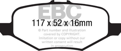 Picture of EBC 13 Ford Explorer 3.5 Twin Turbo 4WD Extra Duty Rear Brake Pads