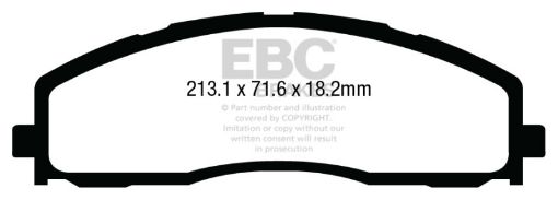 Picture of EBC 13 Ford F250 (inc Super Duty) 6.2 (2WD) Extra Duty Front Brake Pads