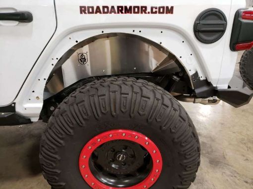 Picture of Road Armor 18 - 20 Jeep Wrangler JL Stealth Rear Fender Liner Body Armor - Raw