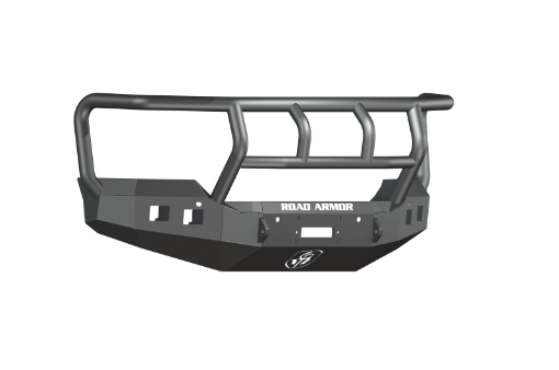 Picture of Road Armor 15 - 19 GMC 2500 Stealth Front Winch Bumper wTitan II Guard - Tex Blk