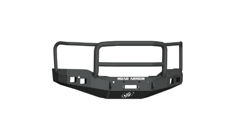 Picture of Road Armor 16 - 18 GMC 1500 Stealth Front Winch Bumper wLonestar Guard - Tex Blk