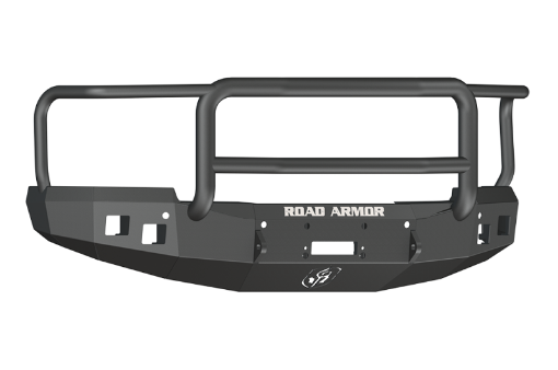 Picture of Road Armor 14 - 15 Chevy 1500 Stealth Front Winch Bumper wLonestar Guard - Tex Blk
