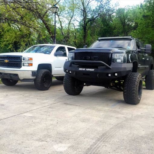 Picture of Road Armor 08 - 13 GMC 1500 Stealth Front Winch Bumper wPre - Runner Guard - Tex Blk