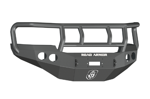 Picture of Road Armor 11 - 14 GMC 2500 Stealth Front Winch Bumper wTitan II Guard - Tex Blk