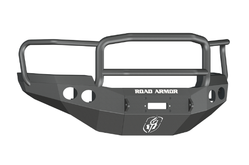 Picture of Road Armor 11 - 14 GMC 2500 Stealth Front Winch Bumper wLonestar Guard - Tex Blk