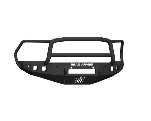Picture of Road Armor 16 - 18 Ram 2500 Stealth Front Bumper wLonestar Guard6 Sensor Holes - Tex Blk