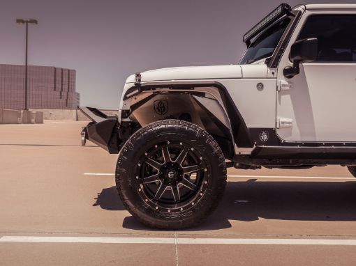 Picture of Road Armor 07 - 18 Jeep Wrangler JK Stealth Front Winch Bumper wBar Guard Mid Width - Tex Blk