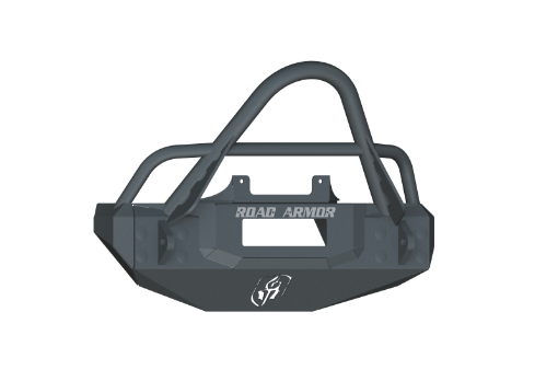 Picture of Road Armor 07 - 18 Jeep Wrangler JK Stealth Stubby Front Winch Bumper wStinger Guard - Tex Blk