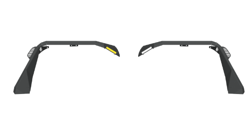 Picture of Road Armor 18 - 20 Jeep Wrangler JL Stealth Front Fender Flare wSwitchback LED DRL - Tex Blk