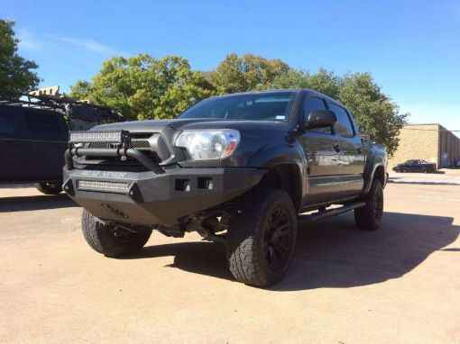 Picture of Road Armor 12 - 15 Toyota Tacoma Stealth Front Bumper wPre - Runner Guard - Tex Blk