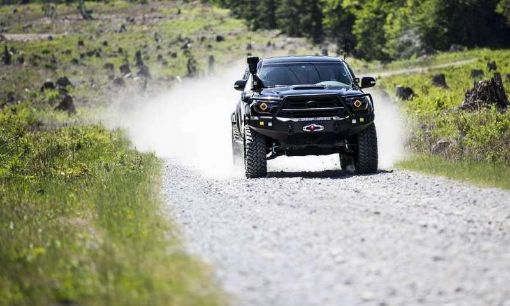 Picture of Road Armor 12 - 15 Toyota Tacoma Stealth Front Winch Bumper wLonestar Guard - Tex Blk