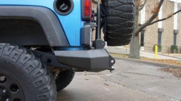 Picture of Road Armor 07 - 17 Jeep Wrangler JK Stealth Rear Non - Winch Bumper wTire Carrier - Tex Blk