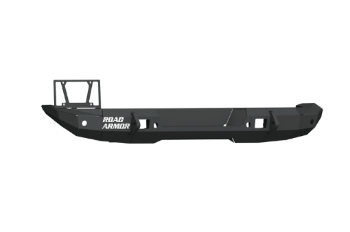 Picture of Road Armor 18 - 20 Jeep Wrangler JL Stealth Rear Bumper Mid Width wTire Carrier Hole - Tex Blk
