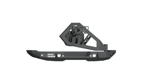 Picture of Road Armor 18 - 20 Jeep Wrangler JL Stealth Rear Bumper Full Width wTire Carrier Assembly - Tex Blk
