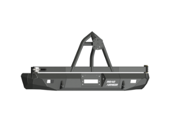 Picture of Road Armor 99 - 07 Ford Excursion Stealth Rear Winch Bumper wTire Carrier - Tex Blk