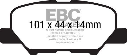 Picture of EBC 13 Mitsubishi Outlander 2.4 FWD Extra Duty Rear Brake Pads