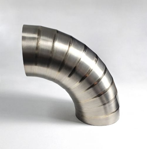 Picture of Ticon Industries 3.5in Welded Pie Cuts 1.65D Loose Radius 90 Deg Bend 1mm.039in - 10pk