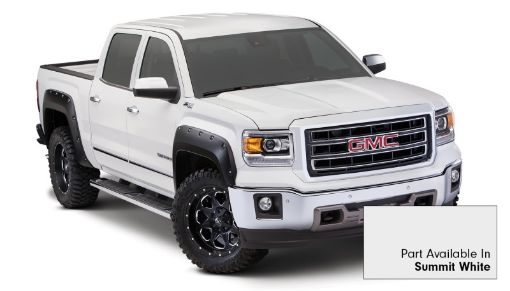Picture of Bushwacker 19 - 21 Chevrolet Silverado 1500 Pocket Style Flares 4pc - Summit White