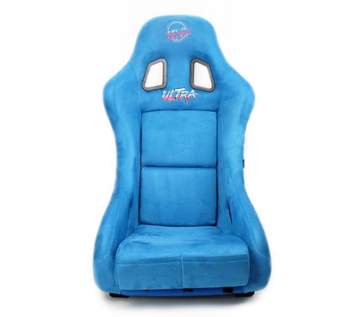 Picture of NRG FRP Bucket Seat ULTRA Edition - Medium (Blue AlcantaraPearlized Back)