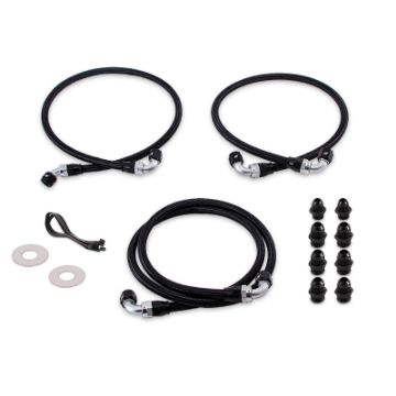 Picture of Mishimoto 06 - 10 ChevroletGMC 6.6L Duramax (LLYLBZLMM) Transmission Cooler Line Kit