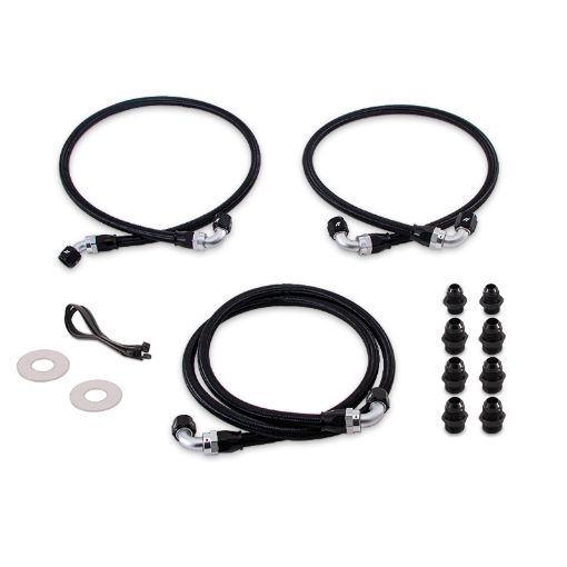 Picture of Mishimoto 06 - 10 ChevroletGMC 6.6L Duramax (LLYLBZLMM) Transmission Cooler Line Kit
