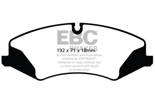 Picture of EBC 14 Land Rover LR4 3.0 Supercharged Extra Duty Front Brake Pads