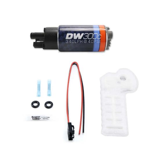 Picture of DeatschWerks 340lph DW300C Compact Fuel Pump 17 - 20 Honda Civic Type R (wo Mounting Clips)