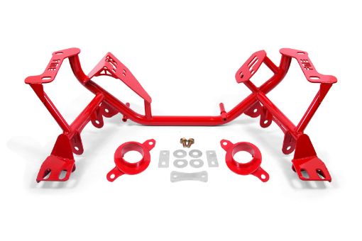 Picture of BMR 79 - 95 Ford Mustang K - Member Standard Version wSpring Perches - Red