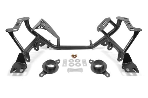 Picture of BMR 79 - 95 Ford Mustang K - Member Standard Version wSpring Perches - Black Hammertone