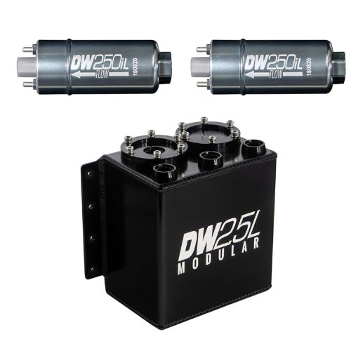 Picture of DeatschWerks 2.5L Modular Surge Tank (Incl. 2 DW250iL In - Line Fuel Pump)