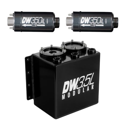 Picture of DeatschWerks 3.5L Modular Surge Tank (Incl. 2 DW350iL In - Line Fuel Pump)
