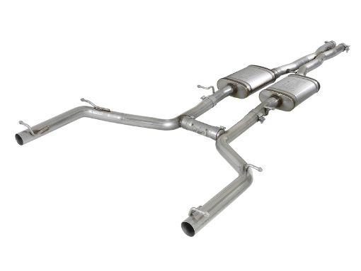 Picture of aFe MACH Force - Xp 2 - 12in 304 SS Cat - Back Exhaust 15 - 19 Dodge Challenger V6 - 3.6L - Raw Tip