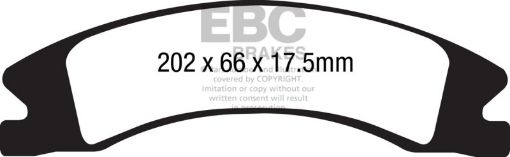 Picture of EBC 15 Cadillac Escalade ExtEsv 6.2 2WD Extra Duty Front Brake Pads
