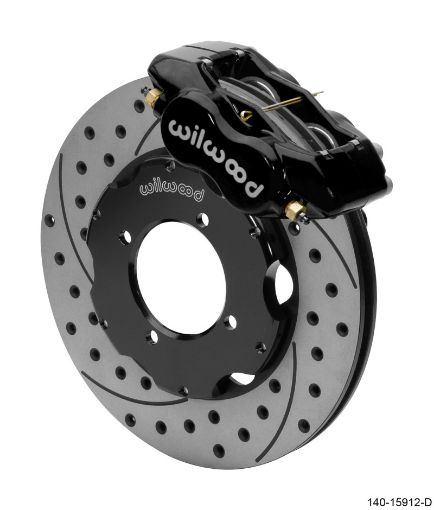 Picture of Wilwood Dynalite Front Big Brake Kit 11.00in SRP Drilled Slotted Rotors - Black