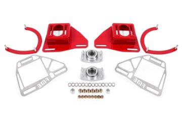 Picture of BMR Suspension 82 - 92 Chevy Camaro CasterCamber Plates w Lockout Plates - Red