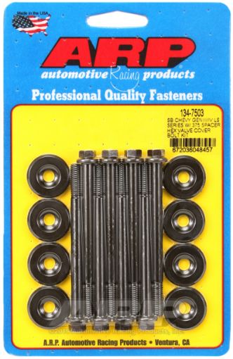 Picture of ARP Small Block Chevy GENIIIIV LS Series .375 Spacer Hex Valve Cover Bolt Kit - Black