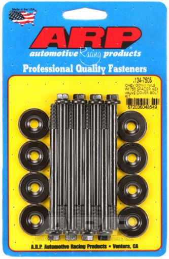 Picture of ARP Small Block Chevy GENIIIIV LS Series .750 Spacer Hex Valve Cover Bolt Kit - Black